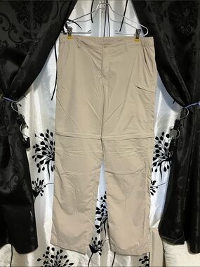 Columbia Women's Light Khaki Convertible Zip-Off Chinos